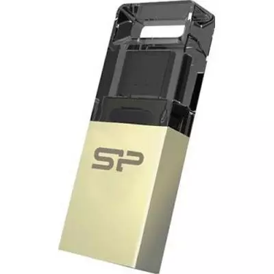 USB флеш накопитель Silicon Power 16Gb Mobile X10 , OTG, Champague (SP016GBUF2X10V1C) - 1
