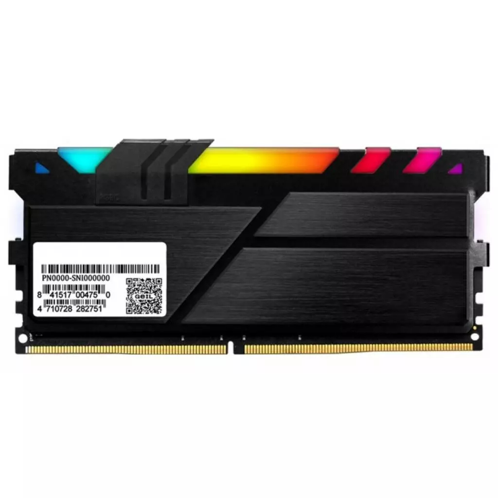 Модуль памяти для компьютера DDR4 16GB (2x8GB) 3200 MHz Evo X Hybrid Independent Light Geil (GEXSB416GB3200C16ADC) - 2