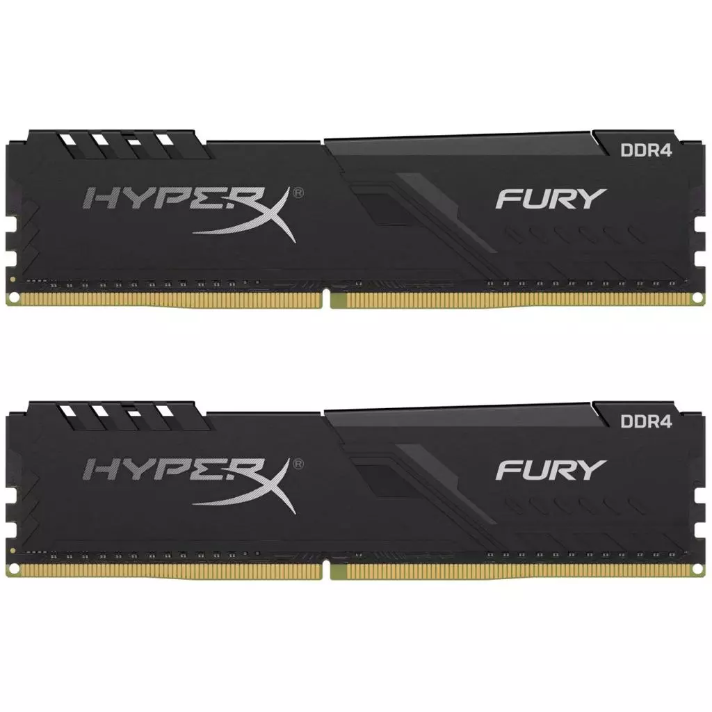 Модуль памяти для компьютера DDR4 16GB (2x8GB) 3733 MHz HyperX Fury Black Kingston Fury (ex.HyperX) (HX437C19FB3K2/16)