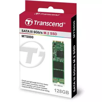 Накопитель SSD M.2 2280 128GB Transcend (TS128GMTS800S) - 1