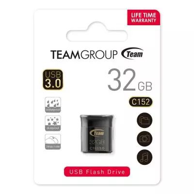 USB флеш накопитель Team 32GB C152 Black USB3.0 (TC152332GB01) - 1 USB флеш накопитель Team 32GB C152 Black USB3.0 (TC152332GB01) - 1