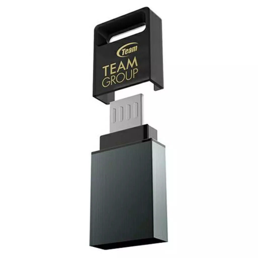 USB флеш накопитель Team 16GB M151 Gray USB 2.0 OTG (TM15116GC01) - 1