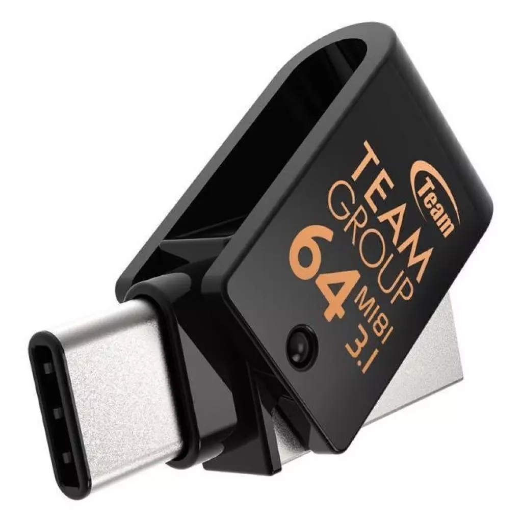 USB флеш накопитель Team 64GB M181 Black USB 3.1/Type-C (TM181364GB01) - 3 USB флеш накопитель Team 64GB M181 Black USB 3.1/Type-C (TM181364GB01) - 3