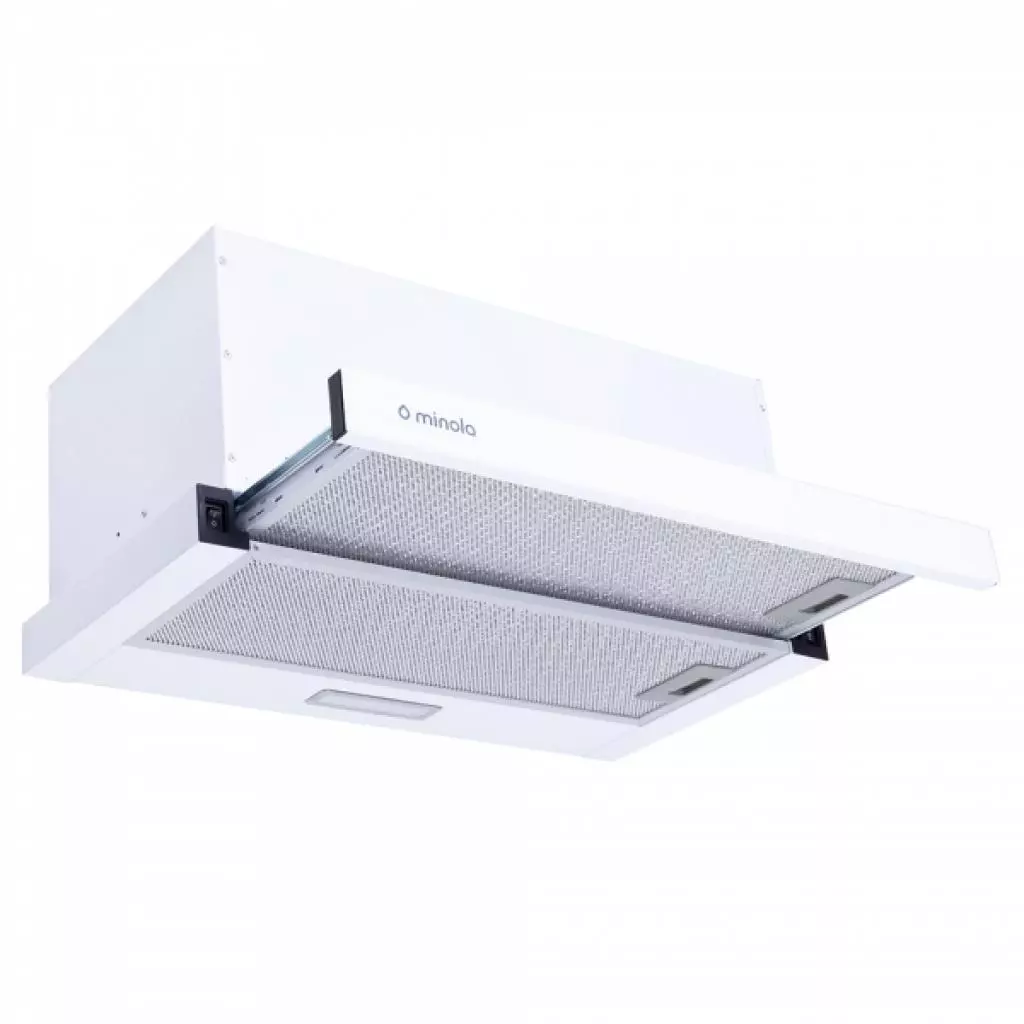 Вытяжка кухонная Minola HTL 6734 WH 1100 LED GLASS - 1 Вытяжка кухонная Minola HTL 6734 WH 1100 LED GLASS - 1