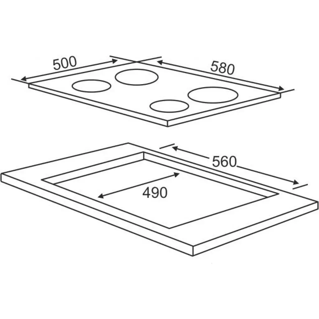Варочная поверхность Interline TQ 6410 GR - 6 Варочная поверхность Interline TQ 6410 GR - 6