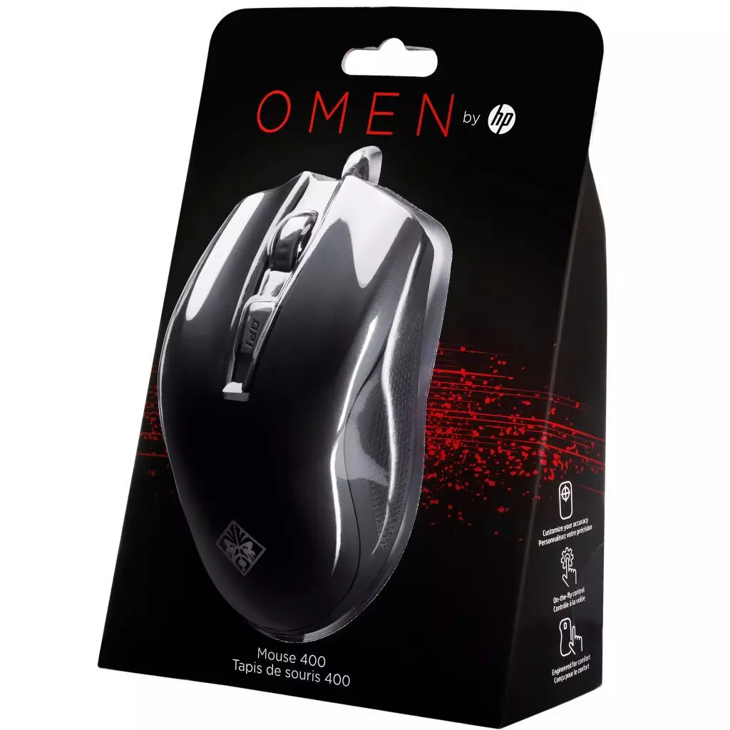 Мышка HP OMEN 400 USB Black (3ML38AA) - 7 Мышка HP OMEN 400 USB Black (3ML38AA) - 7