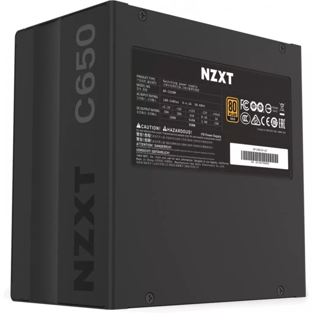Блок питания NZXT 650W C650 (NP-C650M-EU) - 8 Блок питания NZXT 650W C650 (NP-C650M-EU) - 8