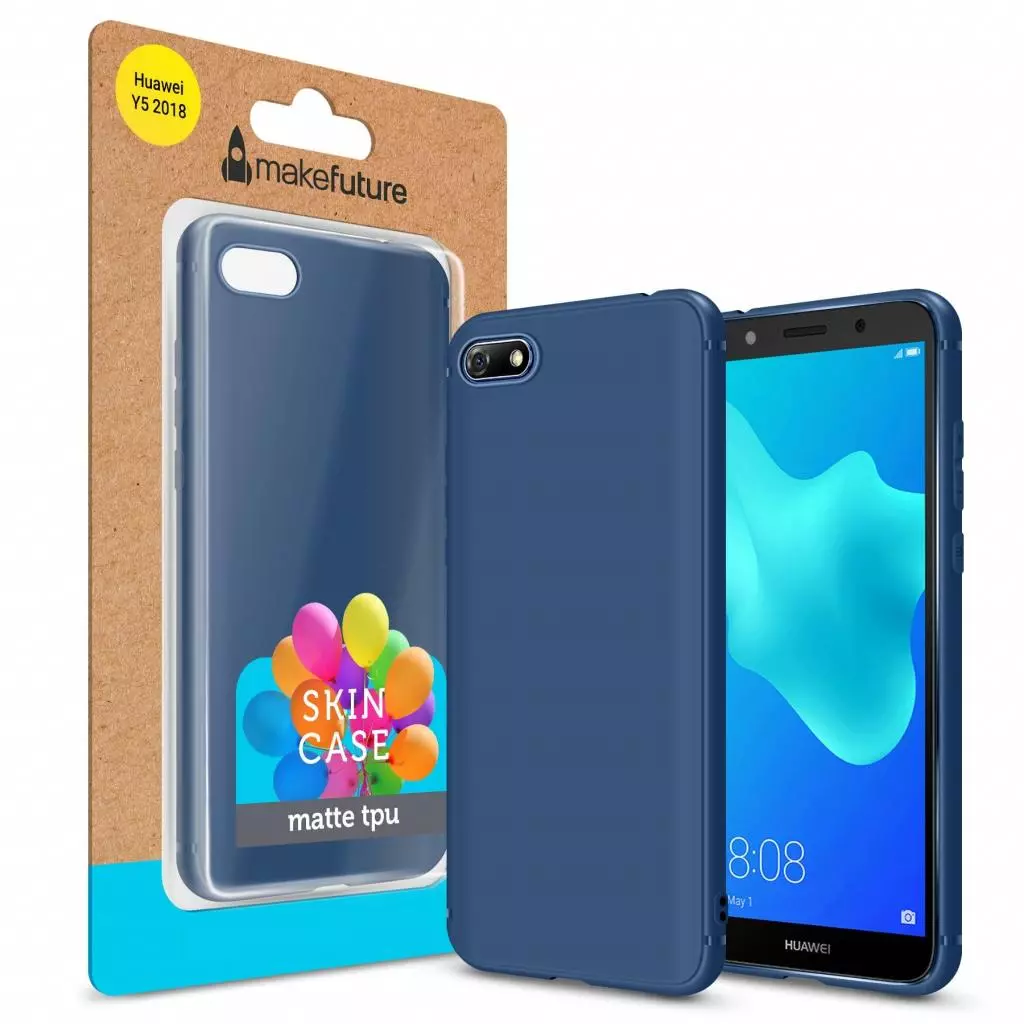 Чехол для моб. телефона MakeFuture Skin Case Huawei Y5 2018 Blue (MCSK-HUY518BL)