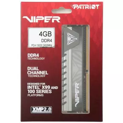 Модуль памяти для компьютера DDR4 4GB 2400 MHz Viper Patriot (PVE44G240C6GY) - 2