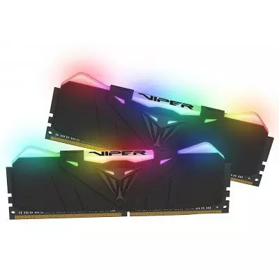 Модуль памяти для компьютера DDR4 16GB (2x8GB) 2666 MHz Viper RGB Black Patriot (PVR416G266C5K) - 2 Модуль памяти для компьютера DDR4 16GB (2x8GB) 2666 MHz Viper RGB Black Patriot (PVR416G266C5K) - 2