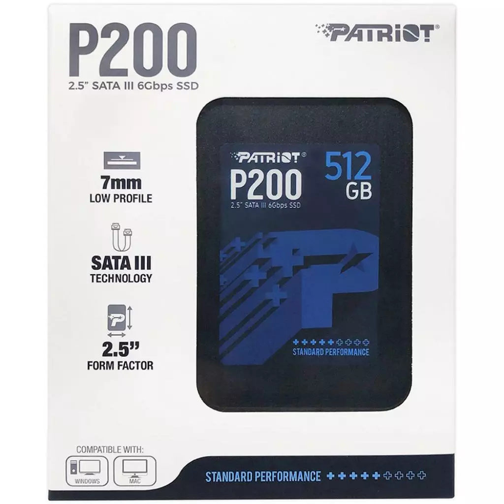 Накопитель SSD 2.5" 512GB Patriot (P200S512G25) - 6