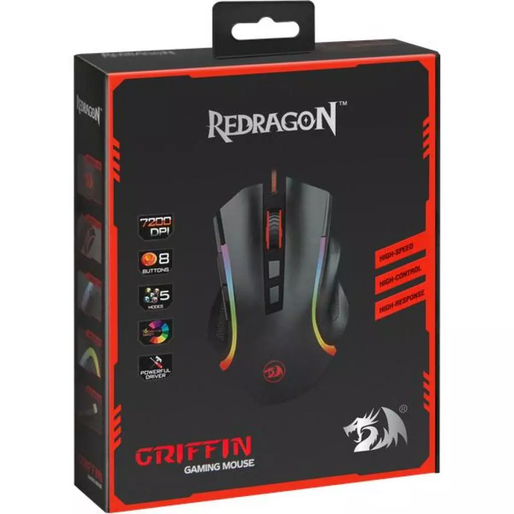 Мышка Redragon Griffin Black (75093) - 6 Мышка Redragon Griffin Black (75093) - 6