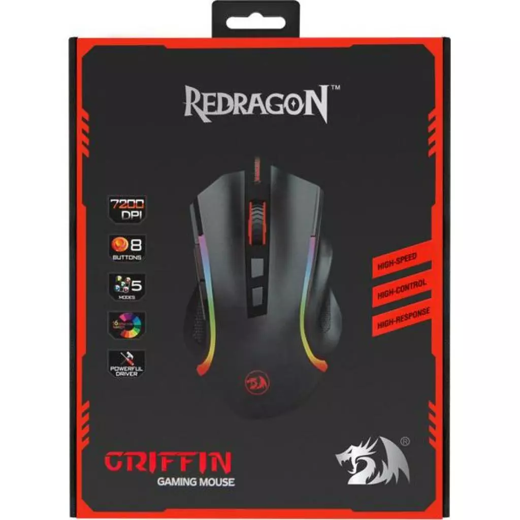 Мышка Redragon Griffin Black (75093) - 7 Мышка Redragon Griffin Black (75093) - 7