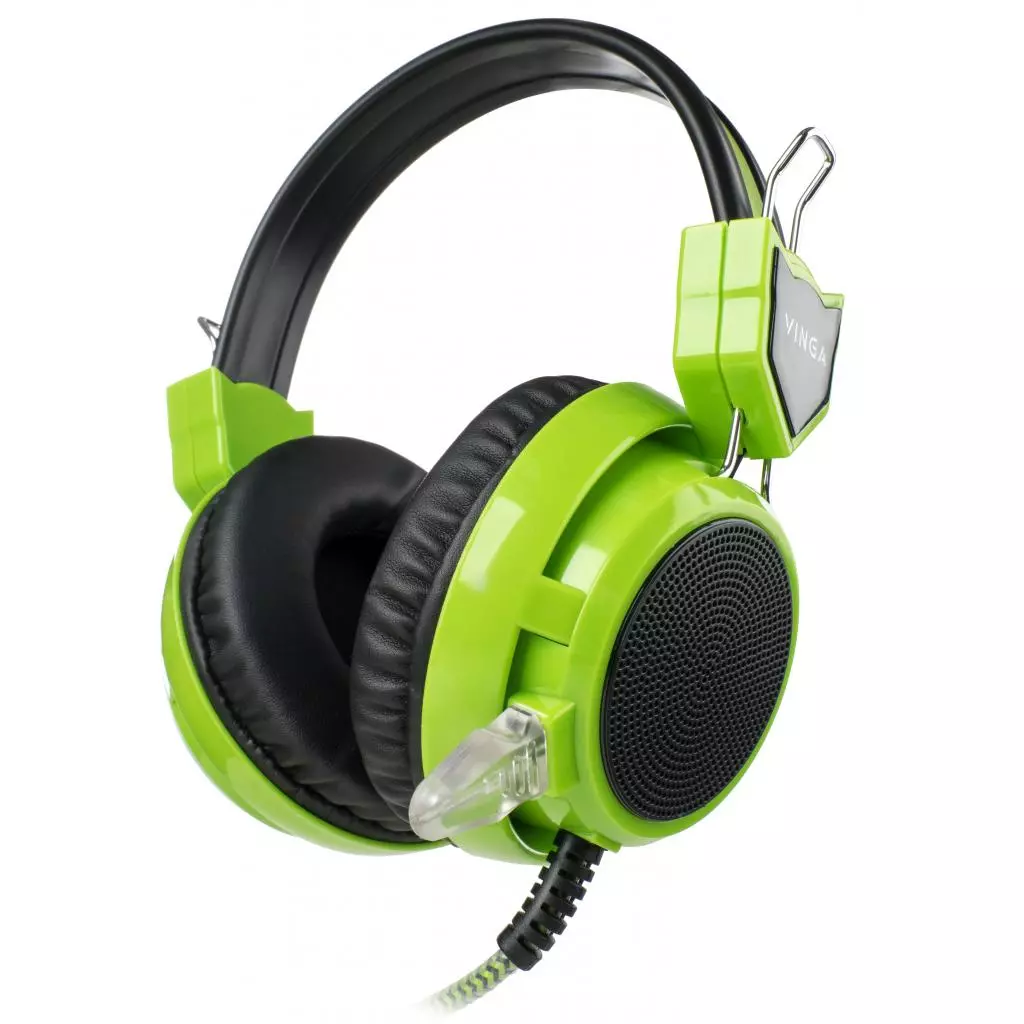 Наушники Vinga HSC058 Gaming Green (HSC058GR)