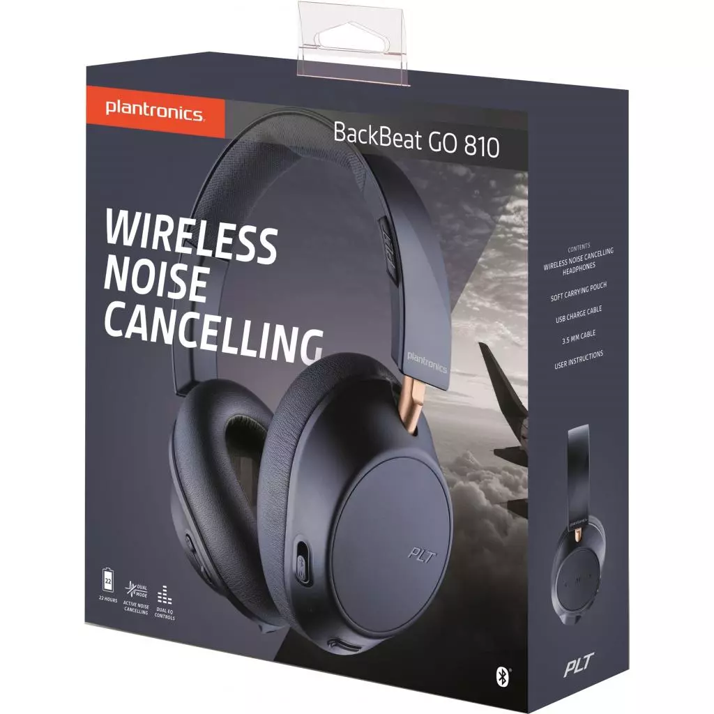 Наушники Plantronics BackBeat GO 810 Navy Blue (211821-99) - 3 Наушники Plantronics BackBeat GO 810 Navy Blue (211821-99) - 3
