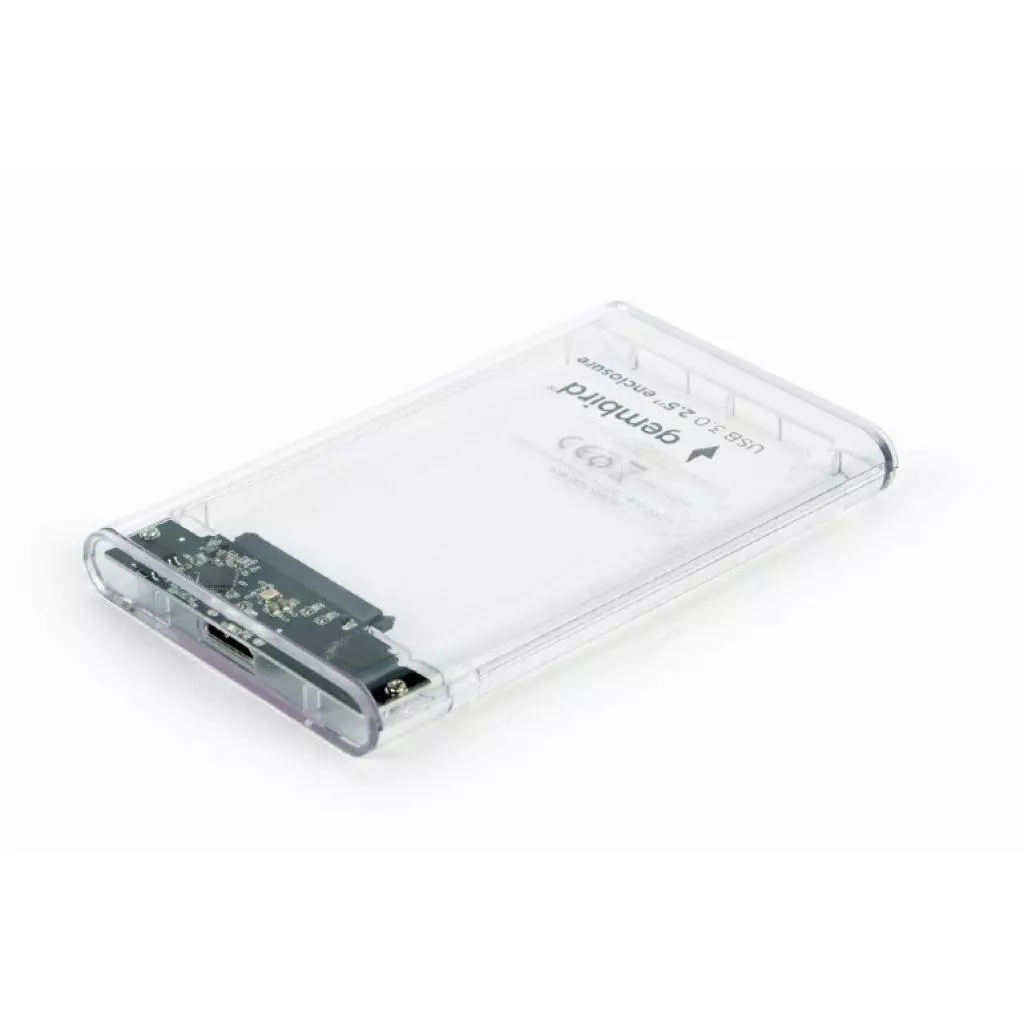Карман внешний Gembird 2.5", USB 3.0, прозрачный (EE2-U3S9-6)