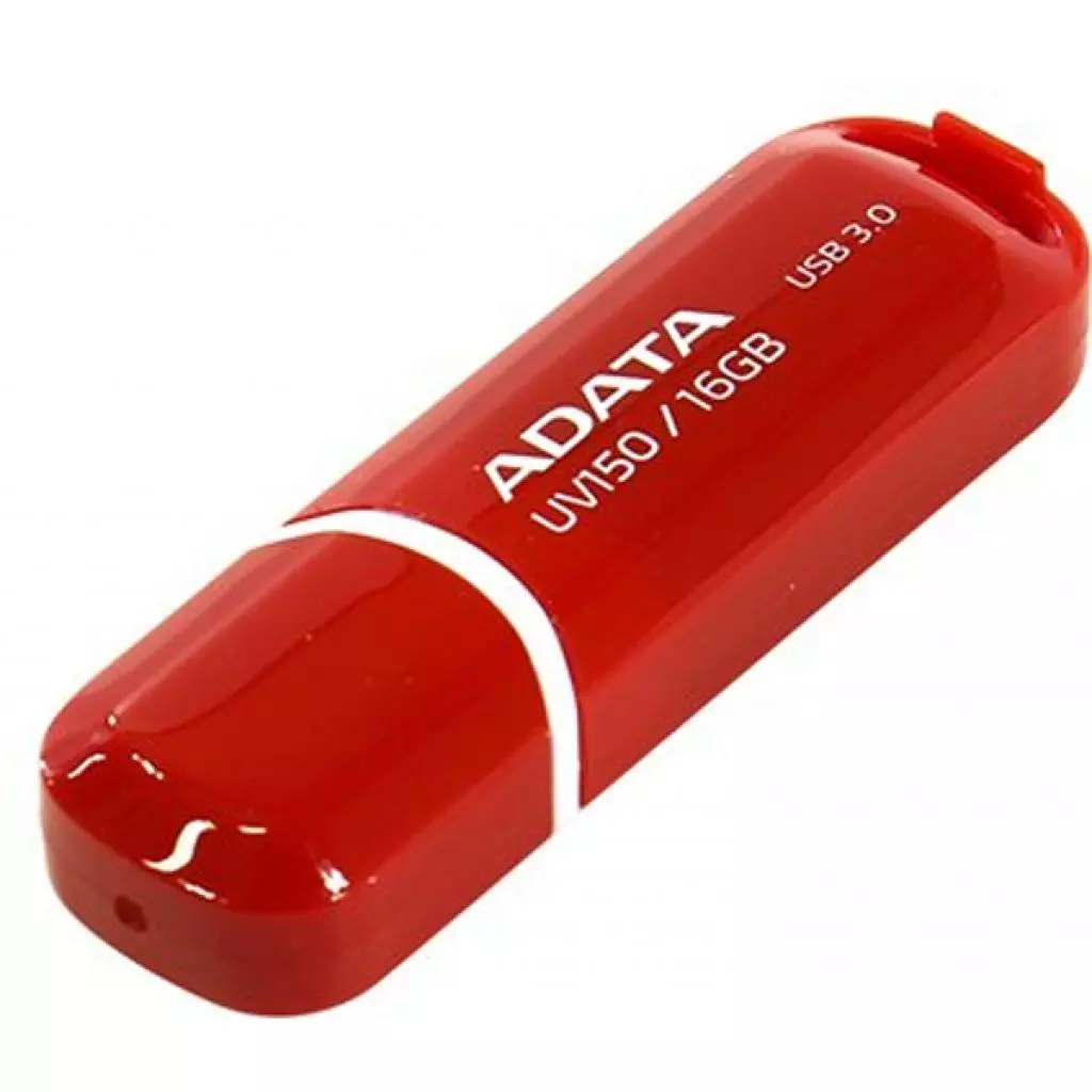 USB флеш накопитель ADATA 16GB UV150 Red USB 3.0 (AUV150-16G-RRD) - 1
