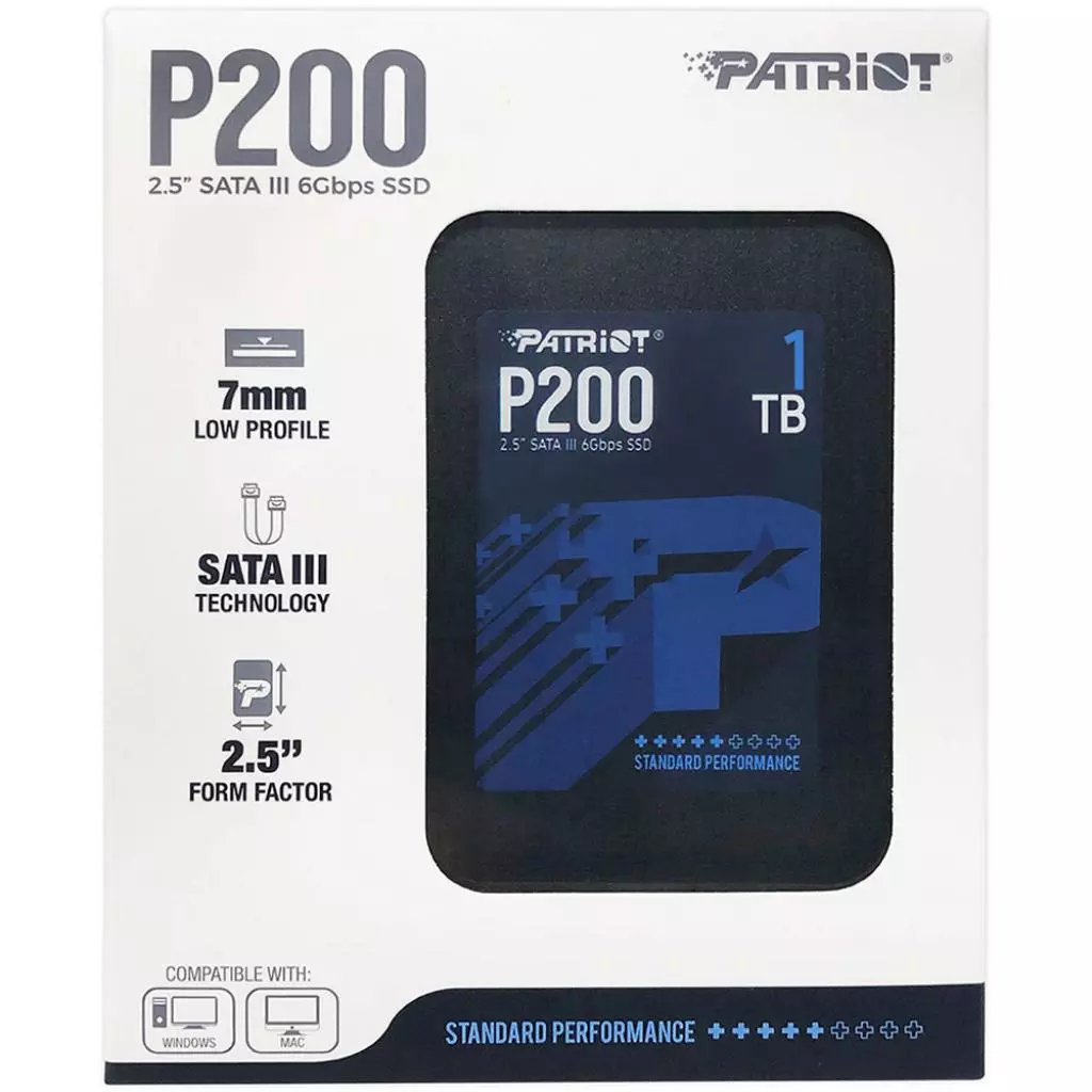 Накопитель SSD 2.5" 1TB Patriot (P200S1TB25) - 5 Накопитель SSD 2.5" 1TB Patriot (P200S1TB25) - 5