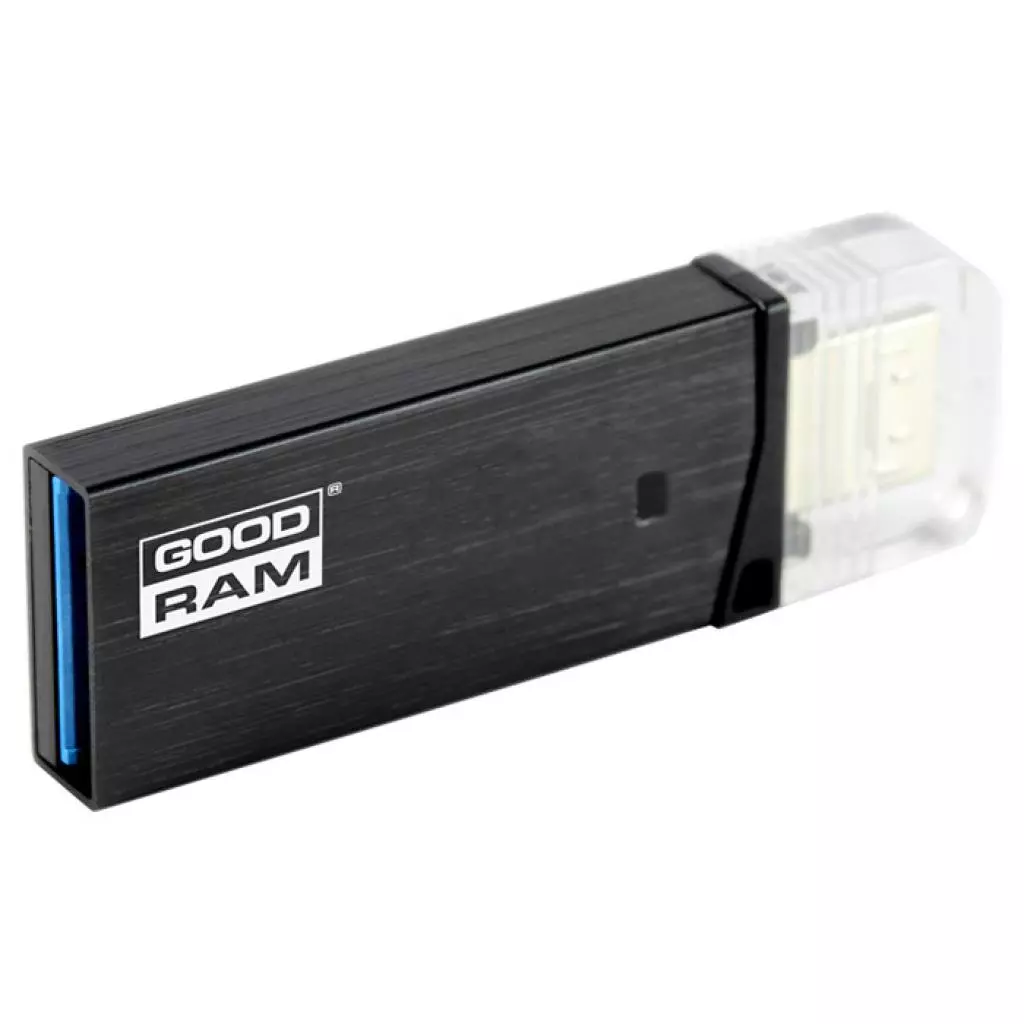 USB флеш накопитель Goodram 32GB OTN3 (Twin) Black OTG USB 3.0 (OTN3-0320K0R11) - 1