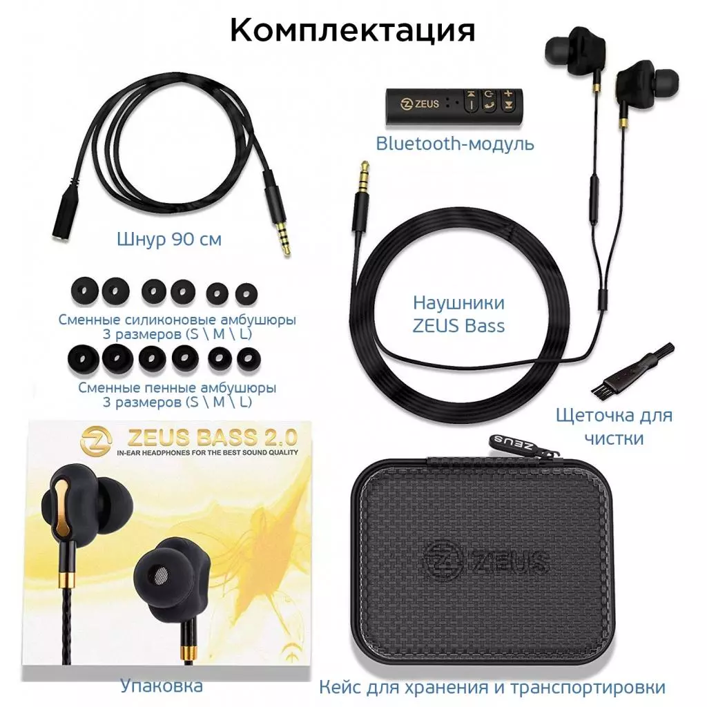 Наушники AirOn Zeus Bass (6945545500235) - 1