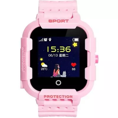 Смарт-часы UWatch KT03 Kid sport smart watch Pink (F_86976) - 1 Смарт-часы UWatch KT03 Kid sport smart watch Pink (F_86976) - 1