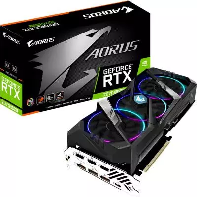 Видеокарта GIGABYTE GeForce RTX2070 SUPER 8192Mb AORUS (GV-N207SAORUS-8GC)