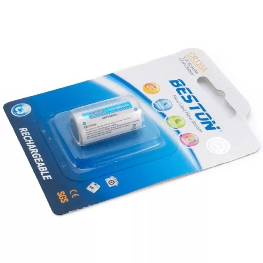 Аккумулятор Beston CR123A (16340) 600mAh Lithium (AAB1844) - 2 Аккумулятор Beston CR123A (16340) 600mAh Lithium (AAB1844) - 2