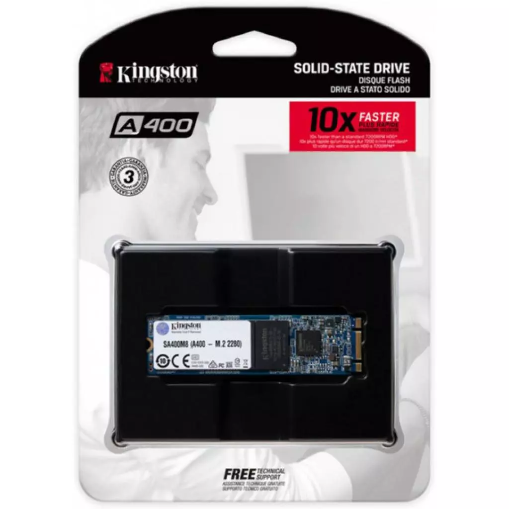 Накопитель SSD M.2 2280 480GB Kingston (SA400M8/480G) - 3 Накопитель SSD M.2 2280 480GB Kingston (SA400M8/480G) - 3
