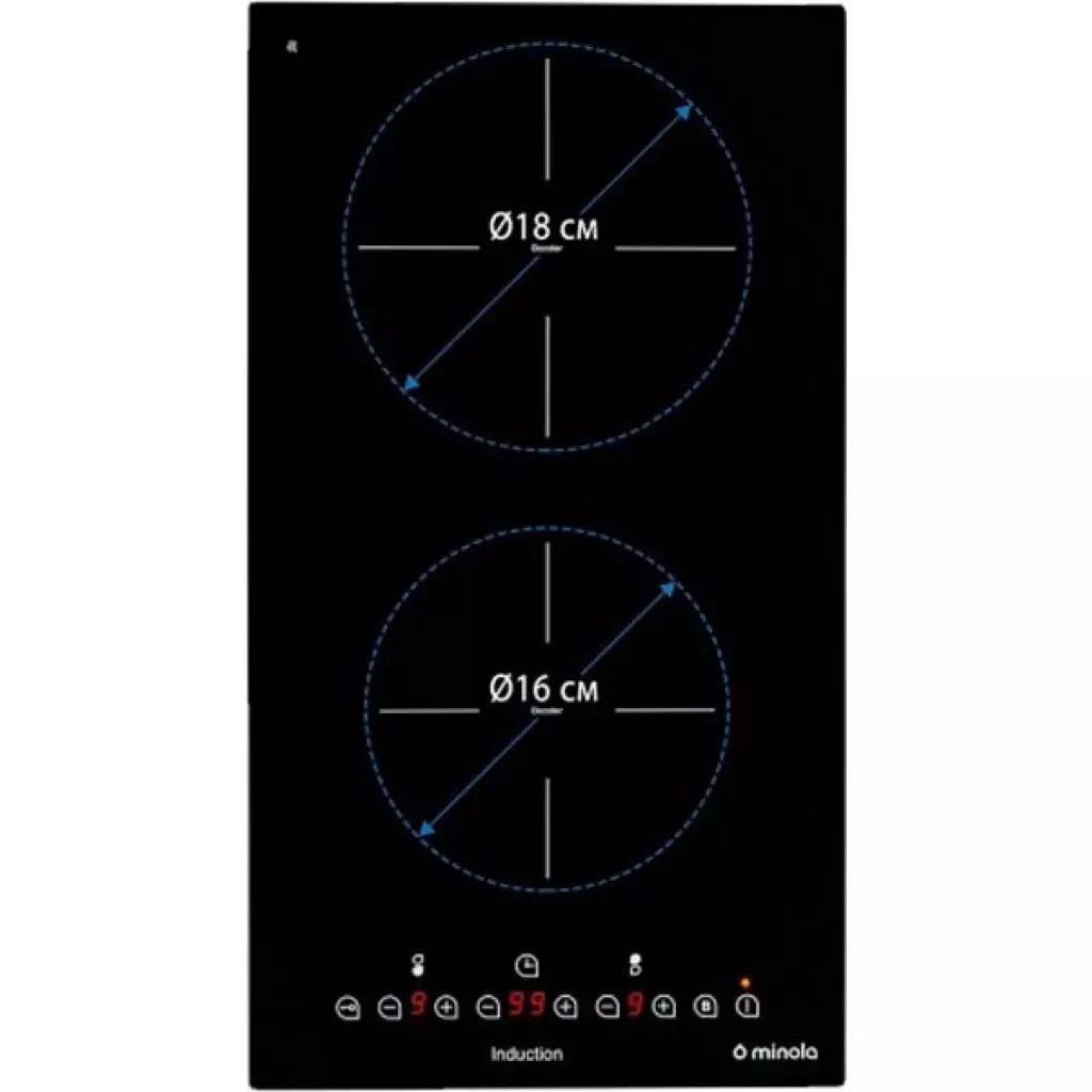 Варочная поверхность Minola MI 3042 GBL - 2 Варочная поверхность Minola MI 3042 GBL - 2
