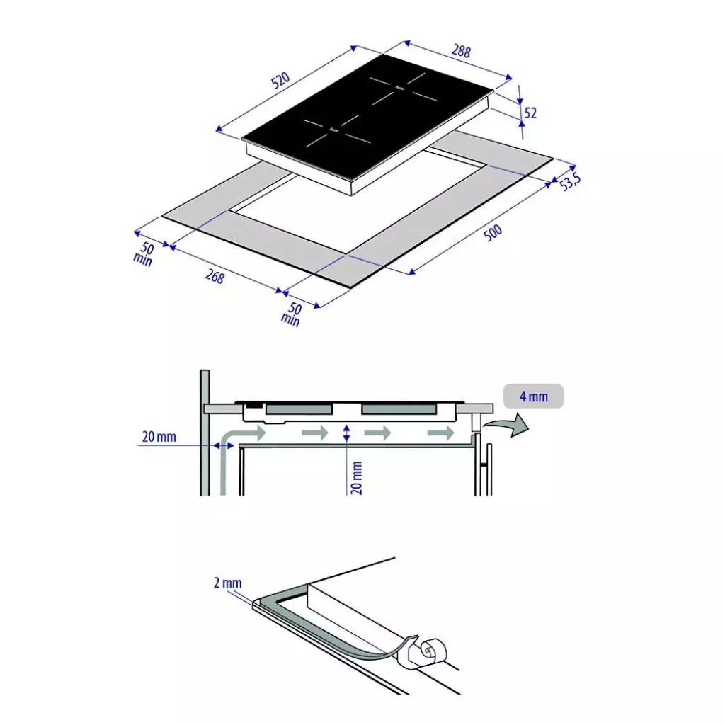 Варочная поверхность Minola MI 3042 GBL - 6 Варочная поверхность Minola MI 3042 GBL - 6