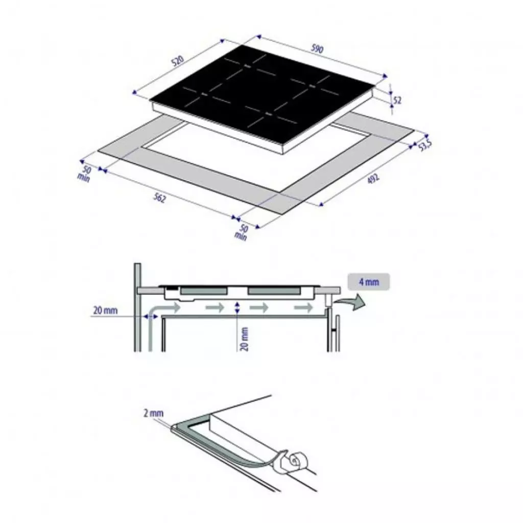 Варочная поверхность Minola MI 6042 GBL - 7 Варочная поверхность Minola MI 6042 GBL - 7
