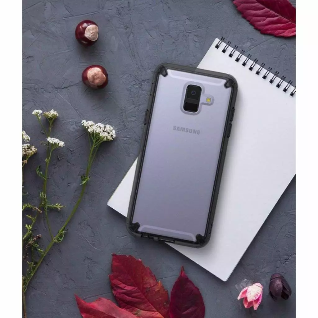 Чехол для моб. телефона Ringke Fusion Samsung Galaxy A6 Smoke Black (RCS4438) - 3