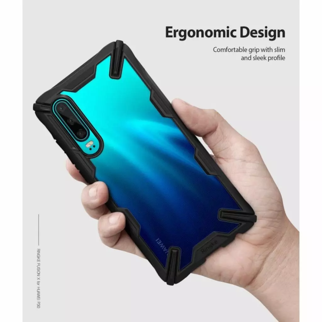 Чехол для моб. телефона Ringke Fusion X Huawei P30 Black (RCH4525) - 3 Чехол для моб. телефона Ringke Fusion X Huawei P30 Black (RCH4525) - 3