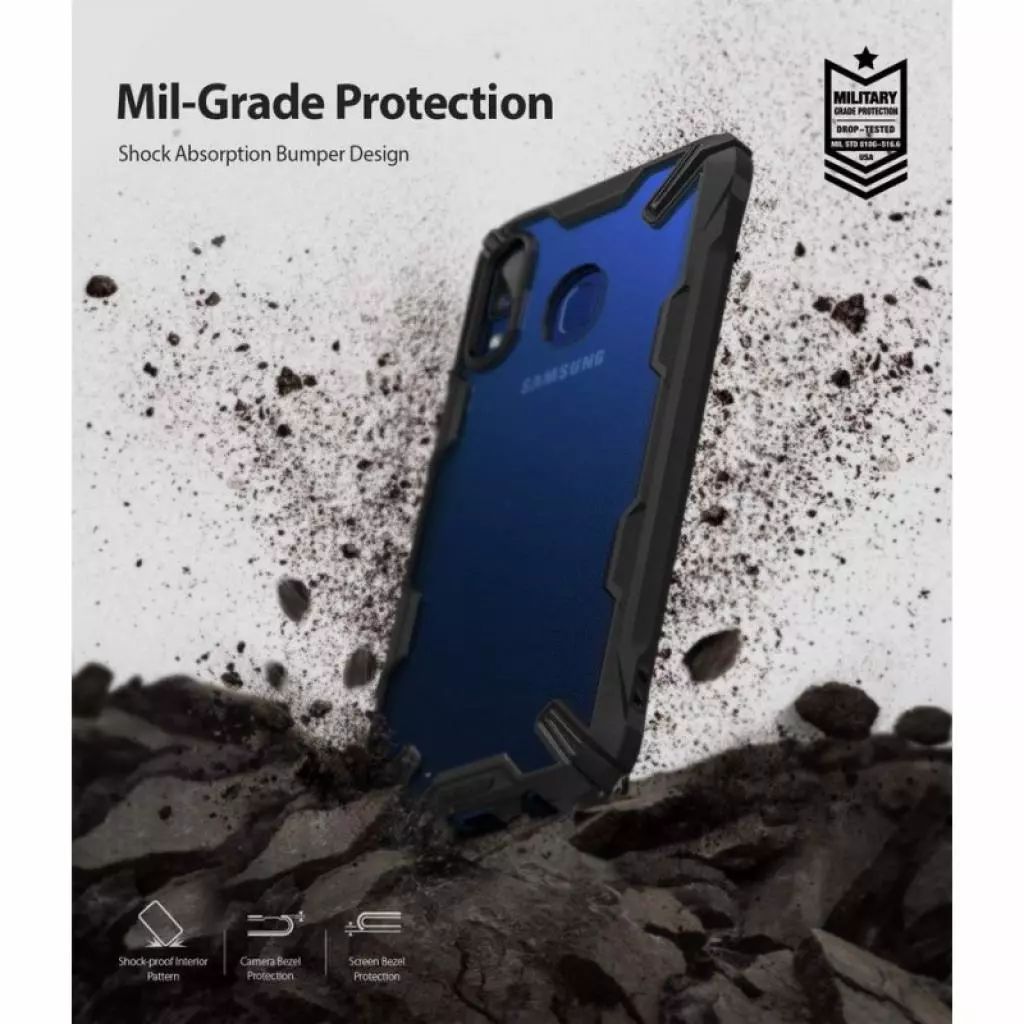 Чехол для моб. телефона Ringke Fusion X Samsung Galaxy A20 Black (RCS4521) - 1 Чехол для моб. телефона Ringke Fusion X Samsung Galaxy A20 Black (RCS4521) - 1