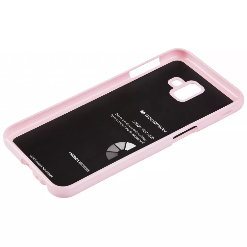 Чехол для моб. телефона Goospery Jelly Case Samsung J6 Plus J610F Pink (8809621297934) - 1