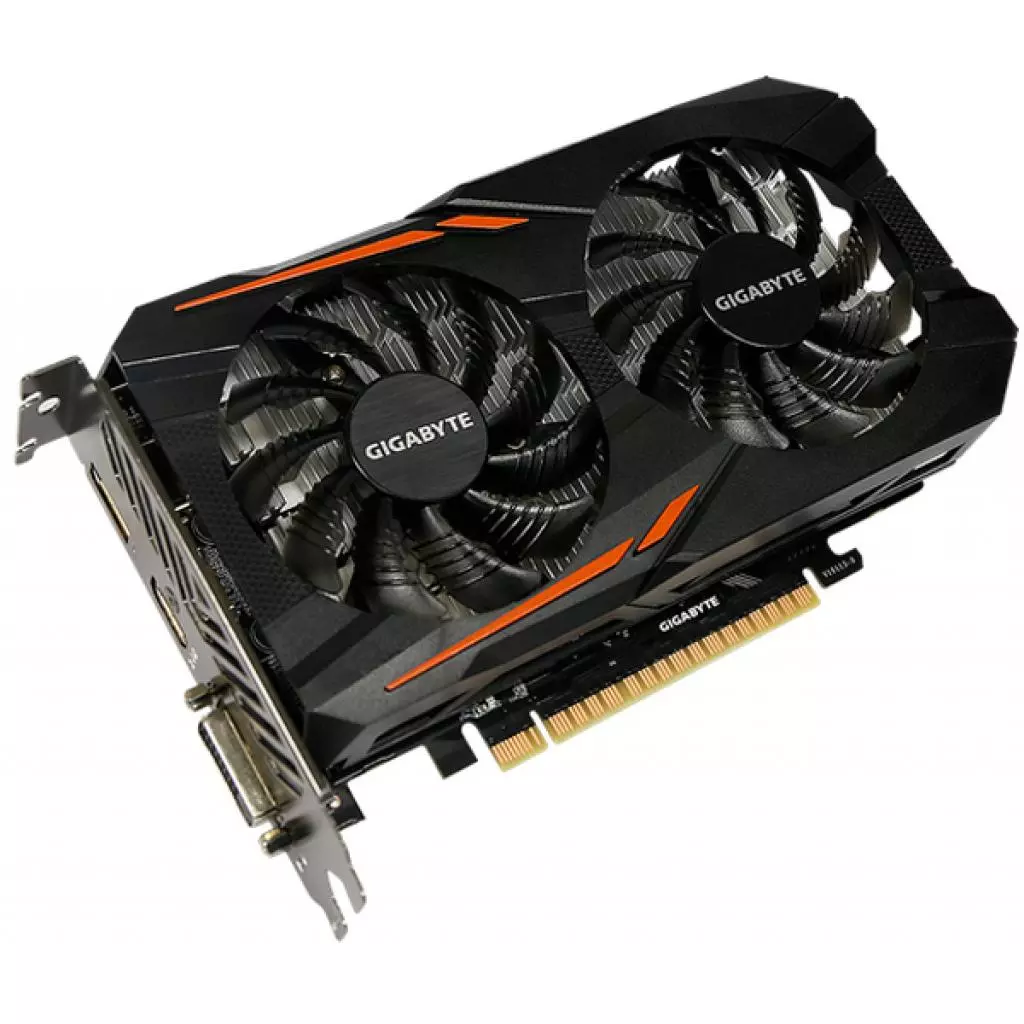 Видеокарта GIGABYTE GeForce GTX1050 2048Mb OC (GV-N1050OC-2GD) - 2 Видеокарта GIGABYTE GeForce GTX1050 2048Mb OC (GV-N1050OC-2GD) - 2