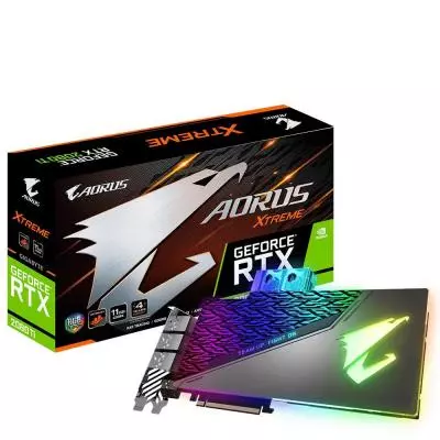 Видеокарта GIGABYTE GeForce RTX2080 Ti 11Gb AORUS XTREME WATERFORCE WB (GV-N208TAORUSX WB-11GC)