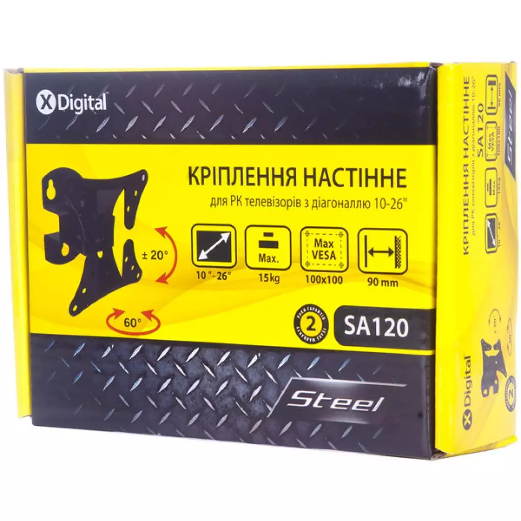 Кронштейн X-Digital STEEL SA120 Black - 1 Кронштейн X-Digital STEEL SA120 Black - 1