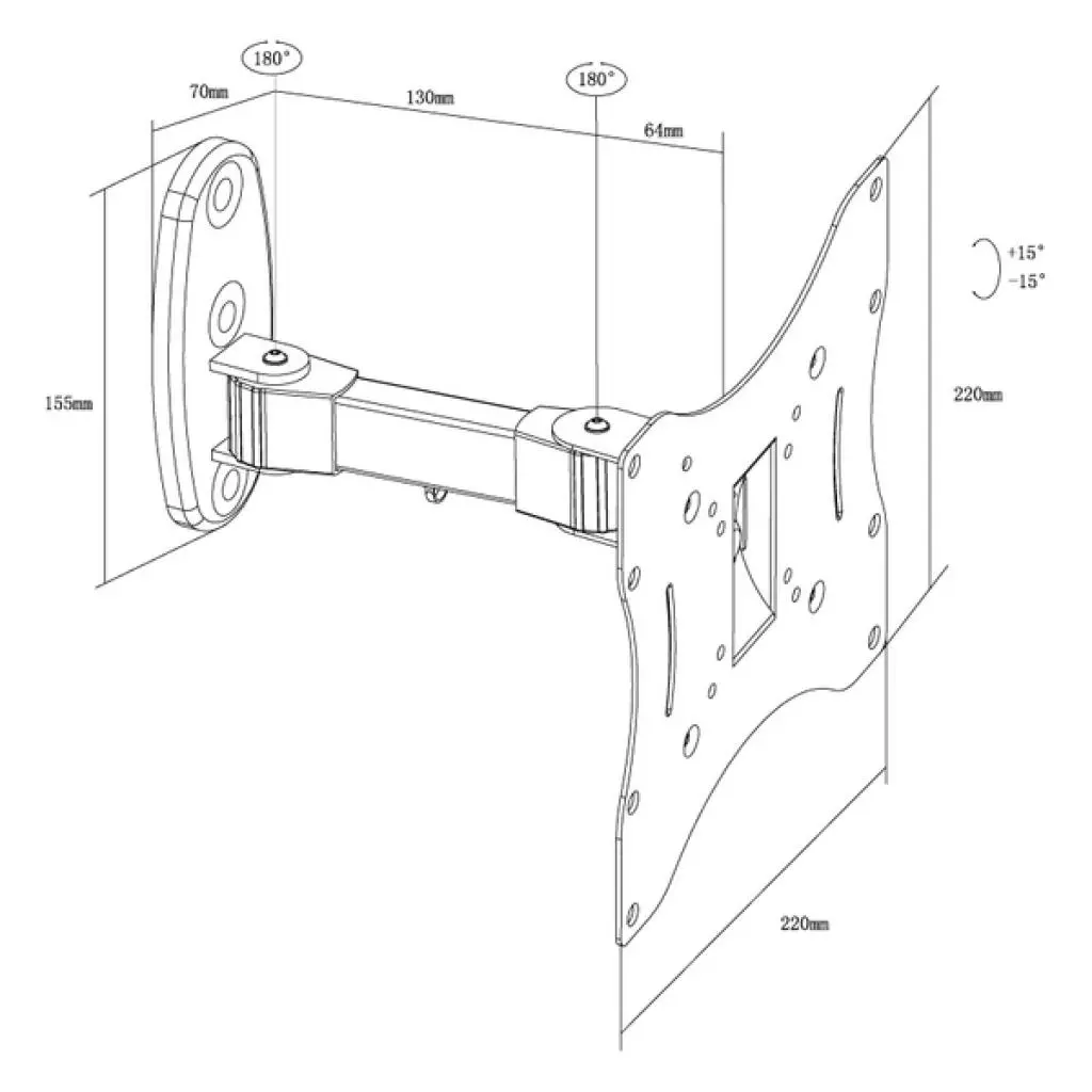 Кронштейн X-Digital STEEL SA225 Black - 1 Кронштейн X-Digital STEEL SA225 Black - 1