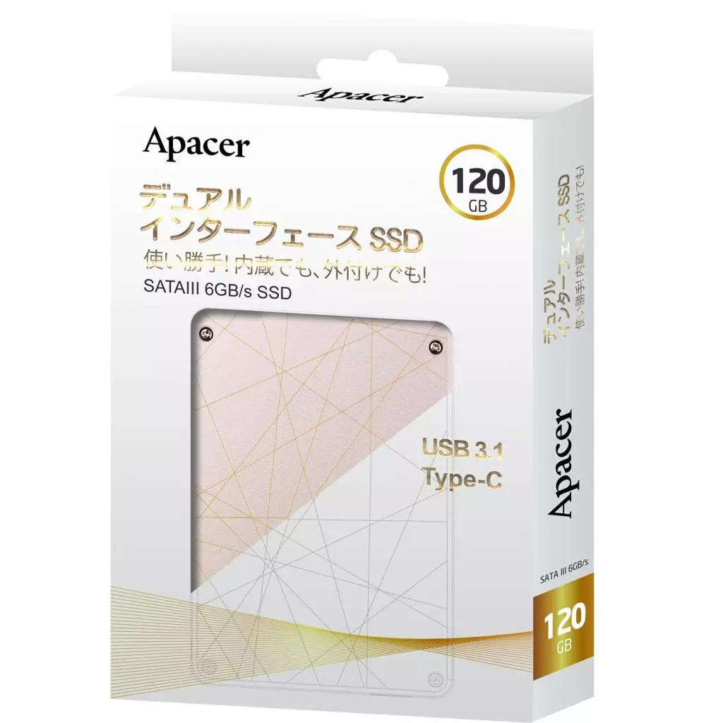 Накопитель SSD USB 3.1 120GB Apacer (AP120GAS720-1) - 5