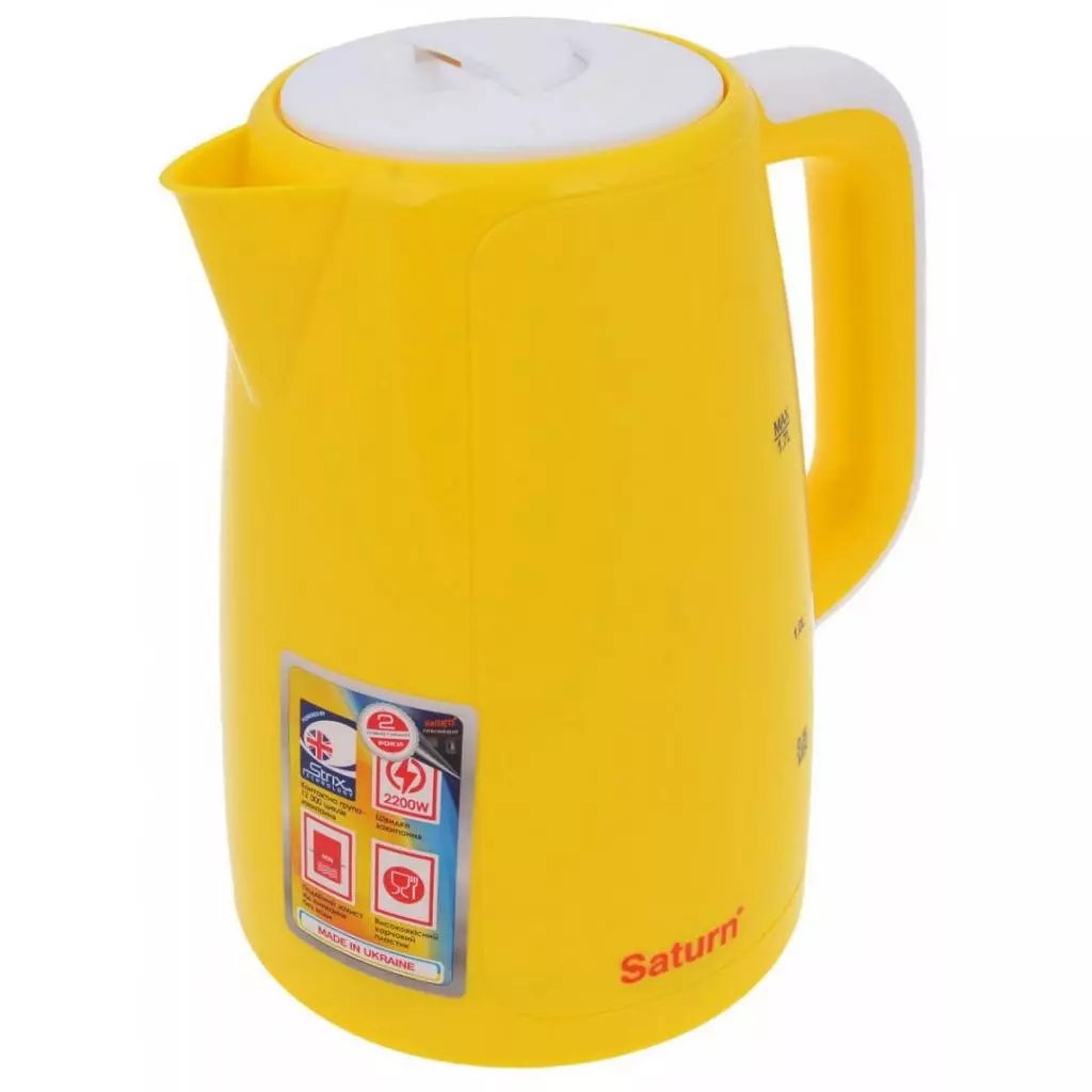 Электрочайник Saturn ST-EK8435 White/Yellow - 1 Электрочайник Saturn ST-EK8435 White/Yellow - 1