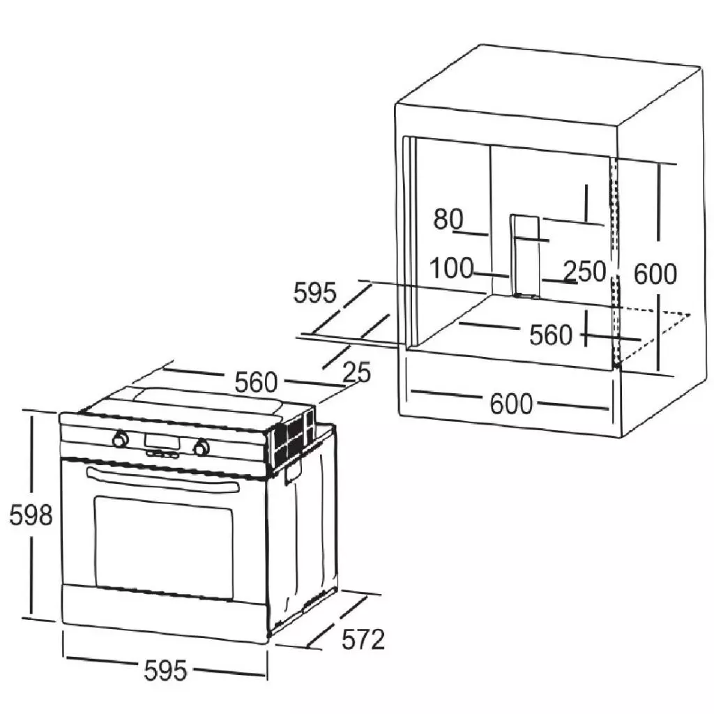 Духовой шкаф Interline HQ 808 GR - 1 Духовой шкаф Interline HQ 808 GR - 1