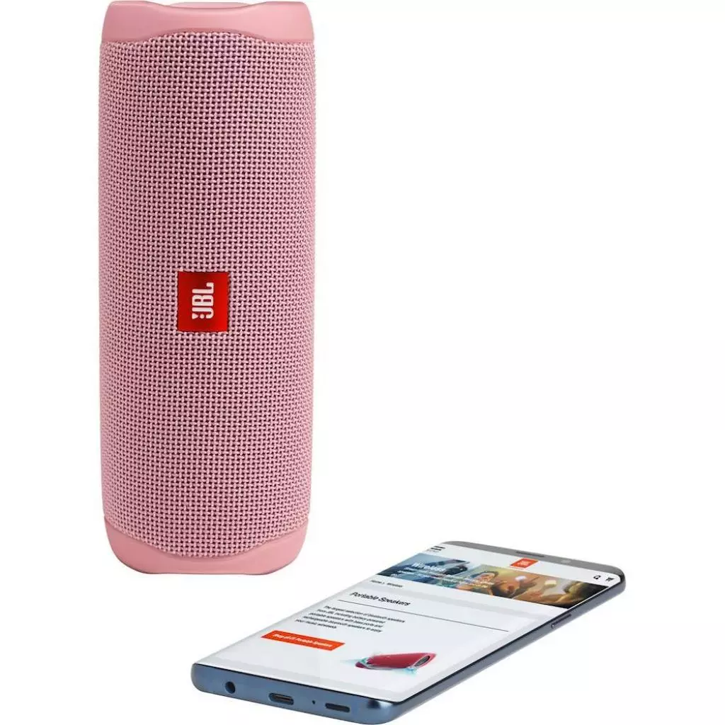 Акустическая система JBL Flip 5 Pink (JBLFLIP5PINK) - 5 Акустическая система JBL Flip 5 Pink (JBLFLIP5PINK) - 5