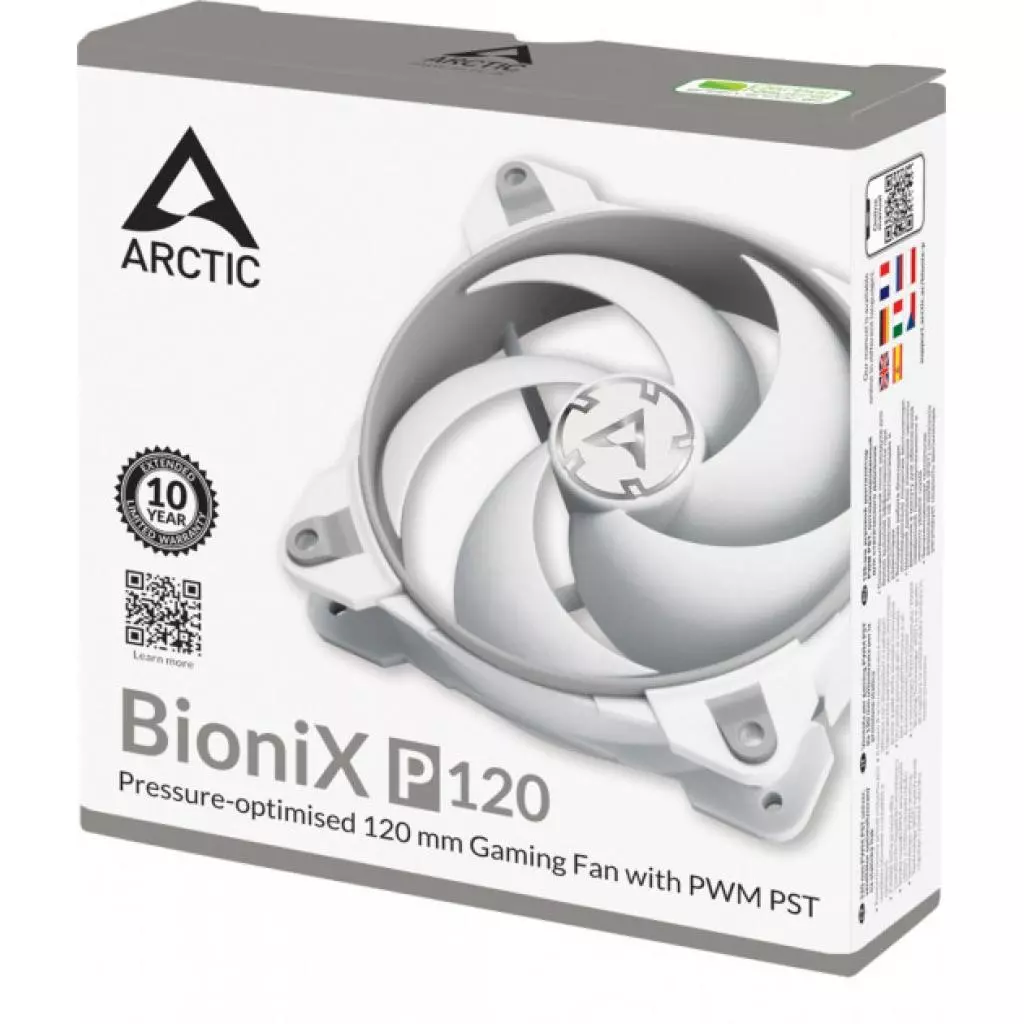 Кулер для корпуса Arctic BioniX P120 - Grey/White (ACFAN00167A) - 5 Кулер для корпуса Arctic BioniX P120 - Grey/White (ACFAN00167A) - 5