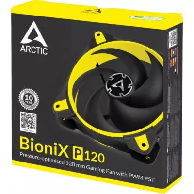 Кулер для корпуса Arctic BioniX P120 Yellow (ACFAN00117A) - 5 Кулер для корпуса Arctic BioniX P120 Yellow (ACFAN00117A) - 5