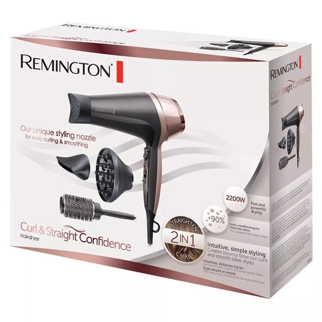 Фен Remington D5706 CURL & STRAIGHT CONFIDENCE - 2 Фен Remington D5706 CURL & STRAIGHT CONFIDENCE - 2