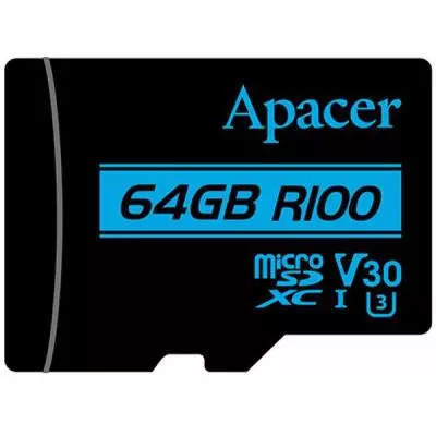 Карта памяти Apacer 128GB microSDHC class 10 UHS-I U3 V30 (AP128GMCSX10U7-R) - 1 Карта памяти Apacer 128GB microSDHC class 10 UHS-I U3 V30 (AP128GMCSX10U7-R) - 1