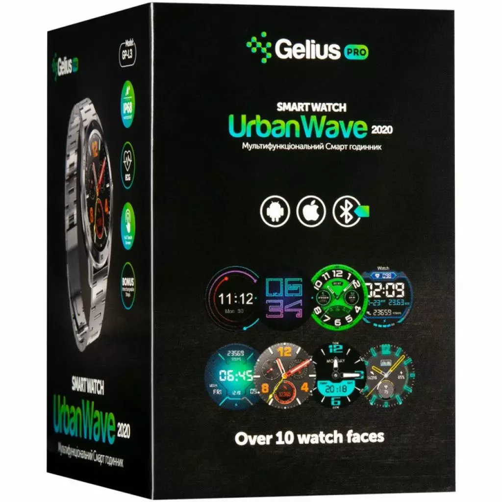 Смарт-часы Gelius Pro GP-L3 (URBAN WAVE 2020) (IP68) Silver/Dark Blue (Pro GP-L3 (URBAN WAVE 2020) Dark Blue) - 16