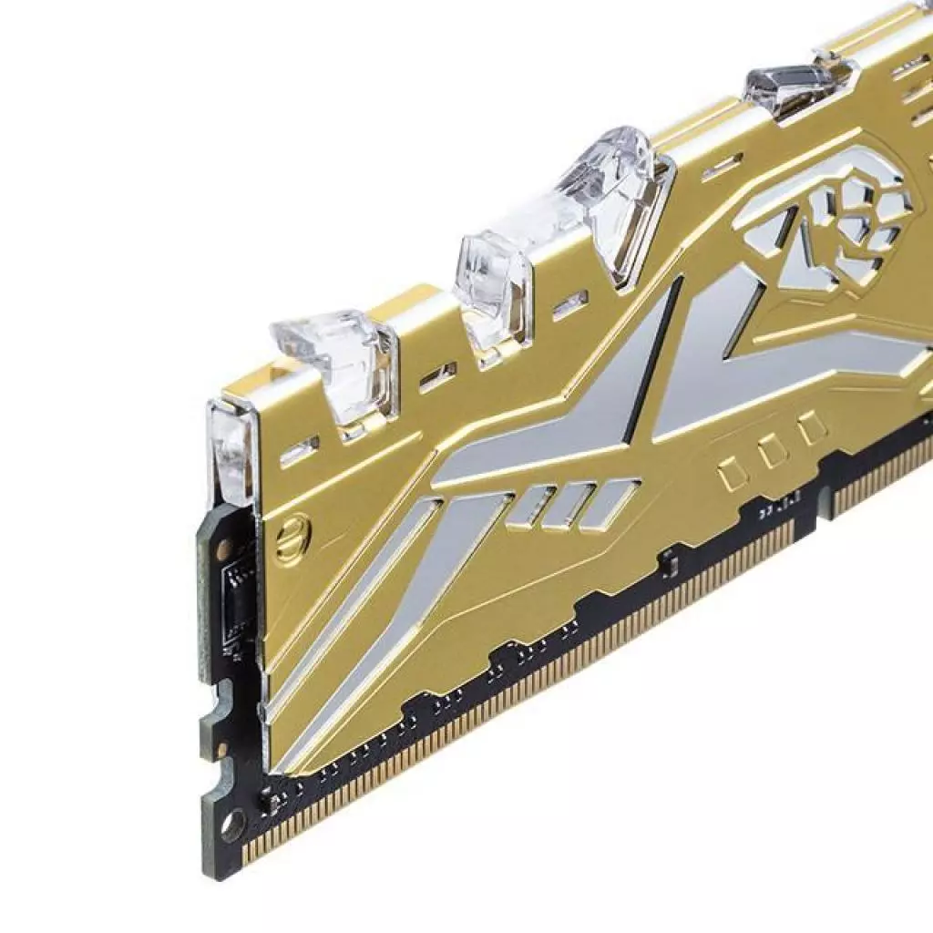 Модуль памяти для компьютера DDR4 16GB (2x8GB) 3000 MHz Panther Rage RGB Silver-Golden Apacer (EK.16G2Z.GJMK2) - 2 Модуль памяти для компьютера DDR4 16GB (2x8GB) 3000 MHz Panther Rage RGB Silver-Golden Apacer (EK.16G2Z.GJMK2) - 2
