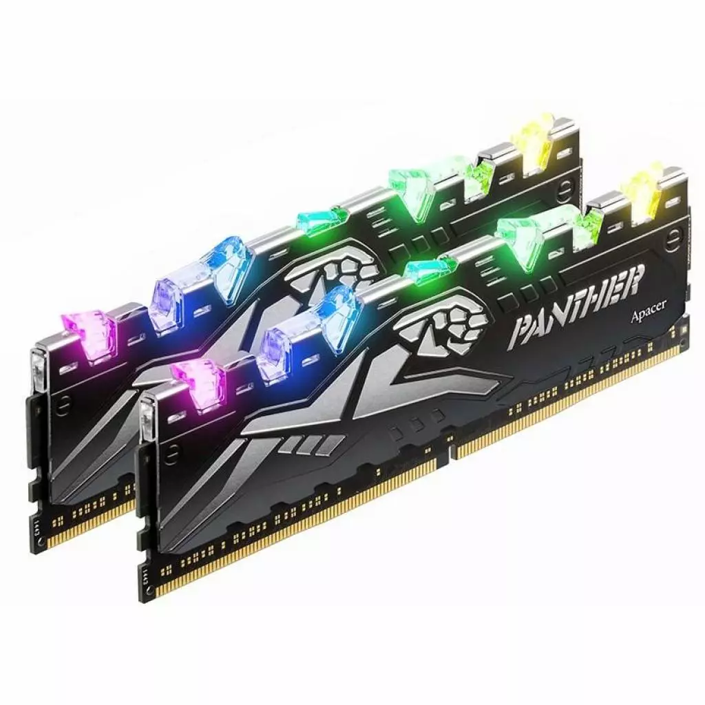 Модуль памяти для компьютера DDR4 16GB (2x8GB) 3000 MHz Panther Rage RGB Silver Apacer (EK.16GAZ.GJNK2) - 1 Модуль памяти для компьютера DDR4 16GB (2x8GB) 3000 MHz Panther Rage RGB Silver Apacer (EK.16GAZ.GJNK2) - 1